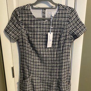 Southern Tide Dress Nautical Navy Paislee Dress Cinnamon Bay Tweed Size 0 NWT